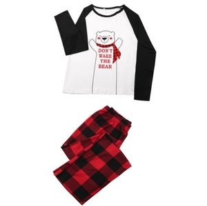 Men's "Don't Wake the Bear"/Buffalo Plaid Pajamas